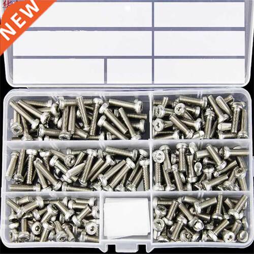 180pcs M5 Hex Socket Thin Head Screw Low Profile 10-20mm Bol