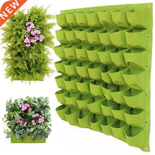 Black Green Wall Hanging Planting Bags Flower Pot Grow Bag G