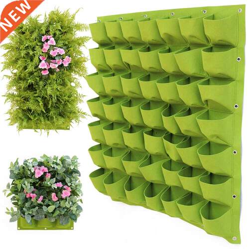 Black Green Wall Hanging Planting Bags Flower Pot Grow Bag G