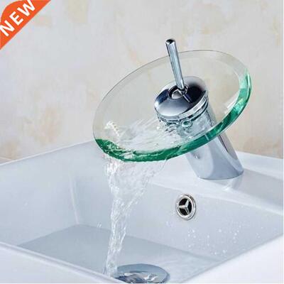 Sngle Lever Hot and Cold Mx Tap Desk Mounted Glass Waterfa