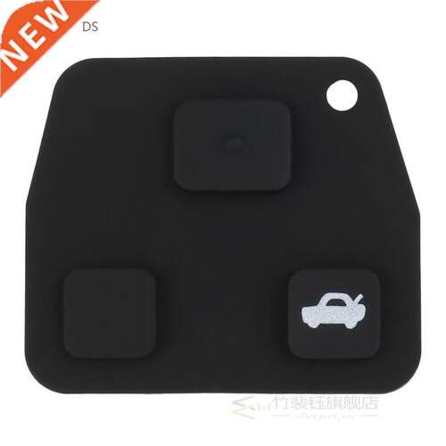 1pc Replacement 3 Button Rubber Remote Key Push Pad For Toyo