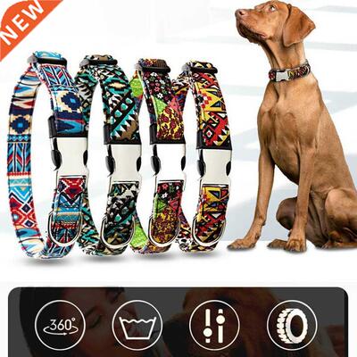 Polyester webbing Dog Collar Personalized Pet Collar Engrav