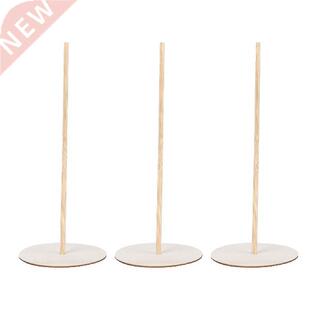 3pcs Wood Donut Stands Bagels Display Holder Tall Donut