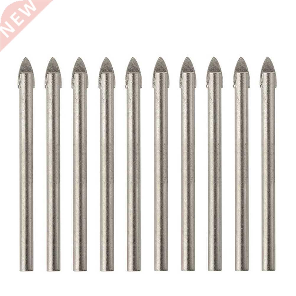10Pcs 6mm Cross Tile Drill Bits Tungsten Carbide Wood Cerami