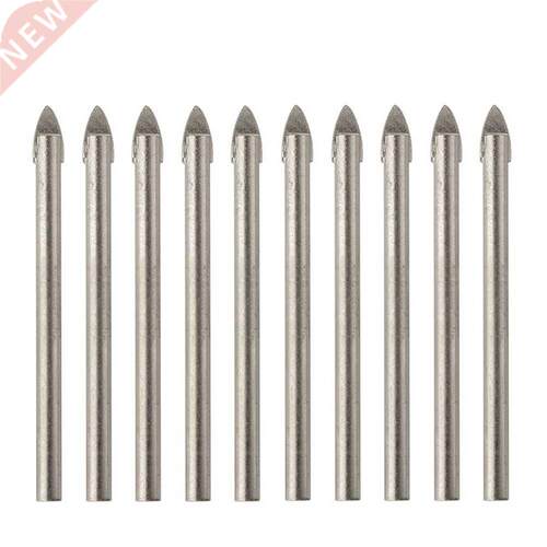 10Pcs 6mm Cross Tile Drill Bits Tungsten Carbide Wood Cerami