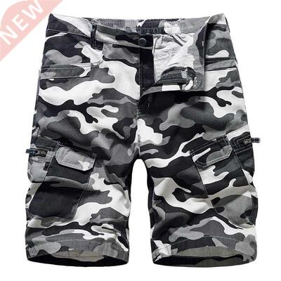 30-40 Men Camouflage Cargo Shorts Pockets 2022 New Summer Ca