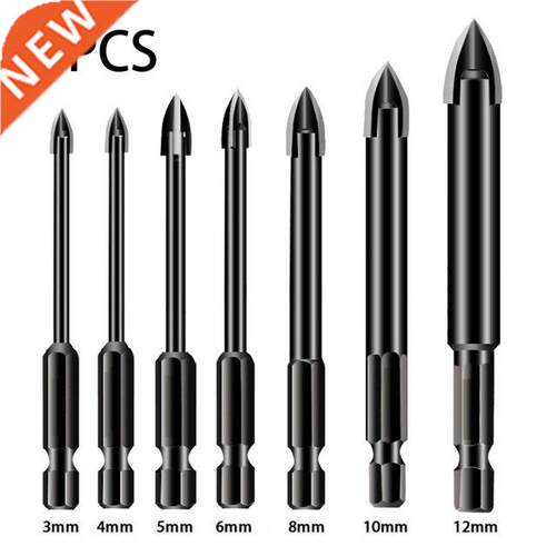 7pcs 3-12mm Drill Bit Titanium Ceramic Tile Marble Glass Spe