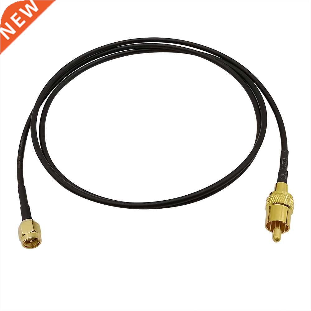 1Pcs 50 Ohm RG174 Cable SMA Male to RCA TV Male Plug Connect