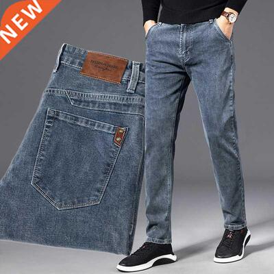 ICPANS Autumn Summer Denim Jeans Men Straight Sretch Regular