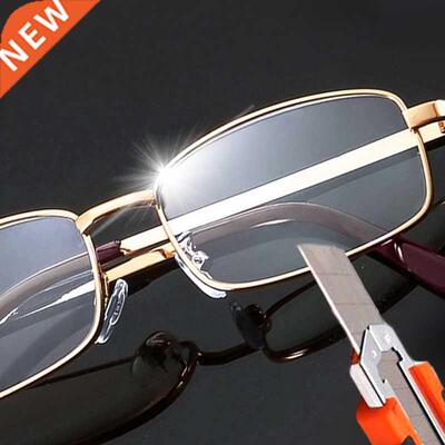 Real Glass Lens Reading Glasses Men Women Square Full Frame