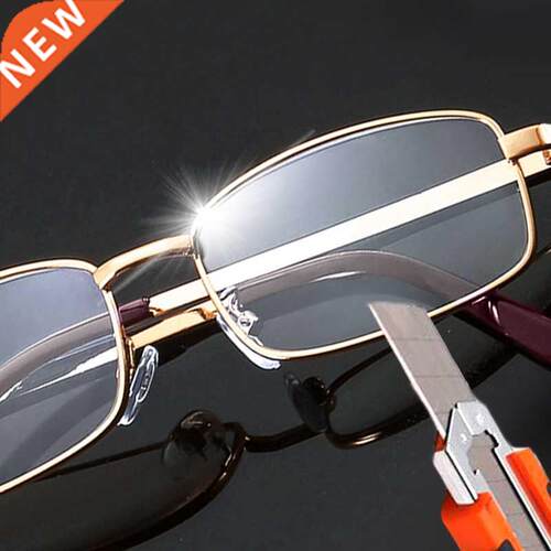 Real Glass Lens Reading Glasses Men Women Square Full Frame