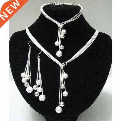 N925 sterling Silver color high-quality five-wire beads new