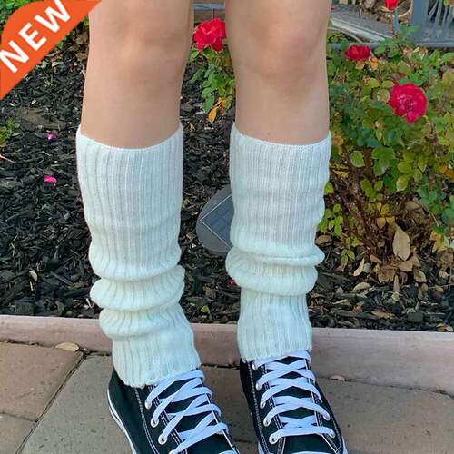 Women Knit Winter Leg Warmers Loose Style Lady Boot Knee Sto