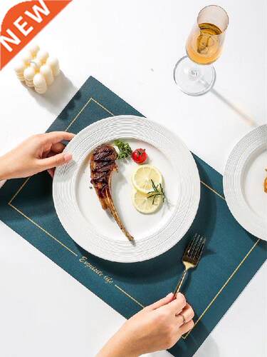 Leather Placemat Waterproof Oil-Proof Table Insulation Mat