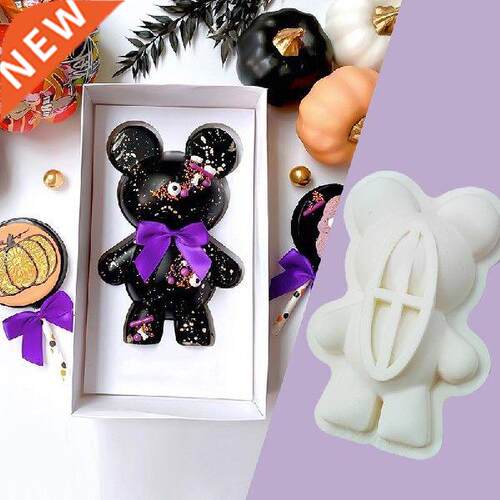 D Cute Bear Silicone Molds  Baby Party Chocolate