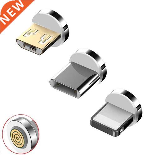 12th Round Magnetic Cable Plug 8Pin For iPhone Type C Micro
