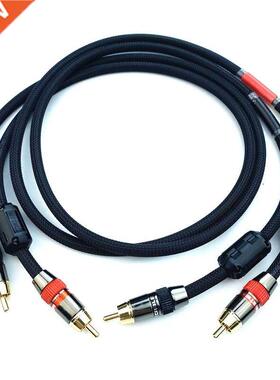 Pair Audio Line Oxygen Free Copper High Quality HIFI RCA Cab