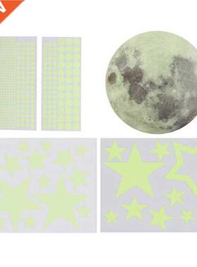 AT69 -435Pcs Luminous Sticker Moon Star Dot Creative
