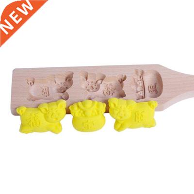 Pig Mooncake Mold Chinese Traditional Mid-autumn Festival Mo