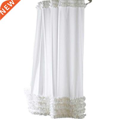 3 Size Hot Design Ruffles Shower Curtain Liner Water