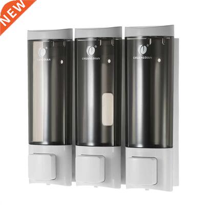 Manual Soap Dispensers Wall-mounted Three Chamber Shampoo Bo