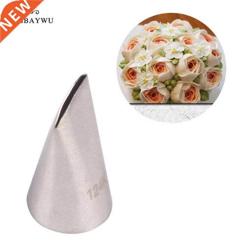 LINSBAYWU 124K# Rose Cake Cream Decorating Tip Sugar Craft
