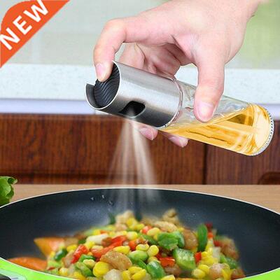 100ml Oil Sprayer Bottle Pressing Oil Dispenser Glass Kitch