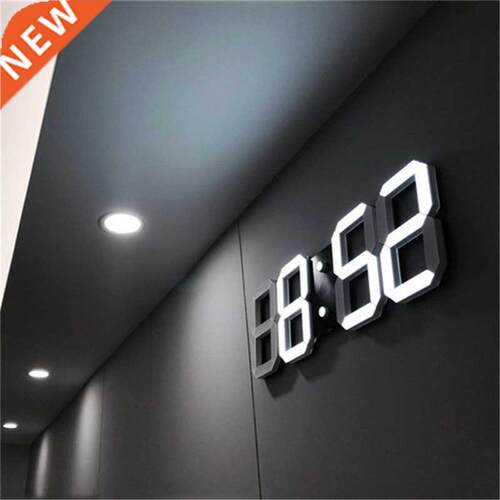 LED Digital Wall Clock with  levels Brightness Alarm Clock