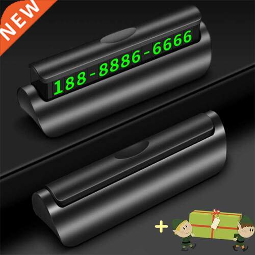 en Lumnous Car Phone Number Plate Car Stcker Nght Lg