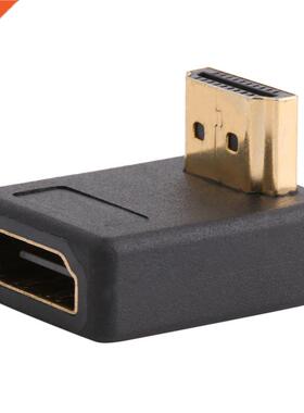 90 Degree HDMI-Compatible A Male to Female Port Adapter Righ