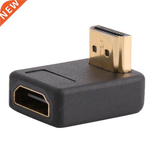 90 Degree HDMI-Compatible A Male to Female Port Adapter Righ