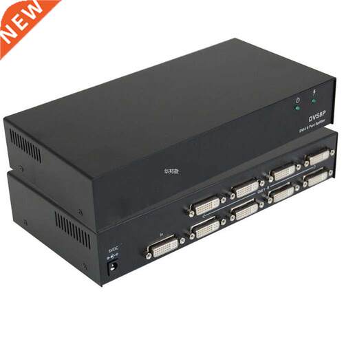 8-port DVI Splitter 1X8 DVI 1 in 8 out 适用于 PC laptop Proj