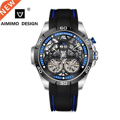 AIMIMO DESIGN Men`s Watch Silicon Mechanical Wristwatch Aut