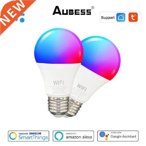 Aubess 15W E27 WF Smart Lght Bulb RGB Dmmable Led Lght