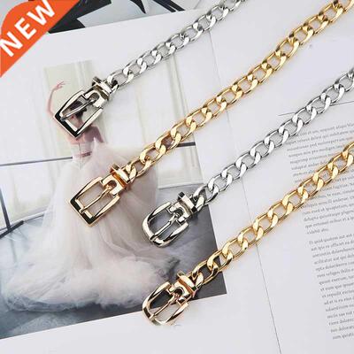 Metal Chain Women Belt Gold Silver Waist Chain Dress Jeans C