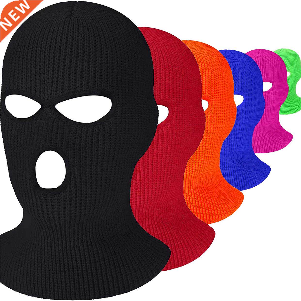 3 Holes Full Face Mask Skullies Winter Ski Sports Balaclava图片