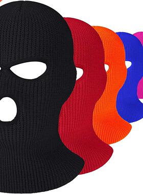 3 Holes Full Face Mask Skullies Winter Ski Sports Balaclava