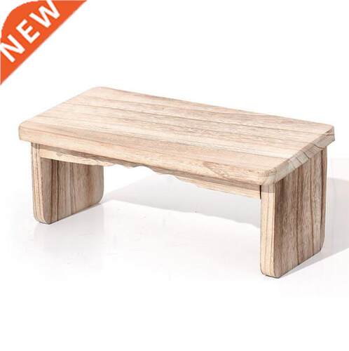 Folding Legs Portable Meditation Kneeling Bench Solid Wood E