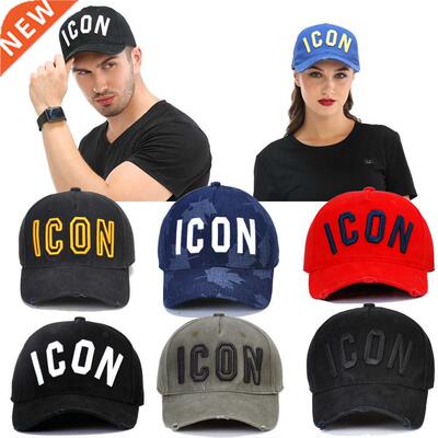 DSQICOND2 Brand 2019 Fashion ICON Letter Cotton Mens Basebal