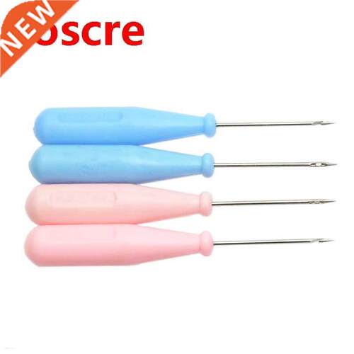 Sewing Awl Shoes Bags Hole Hook Handmade Leather Tool Plast