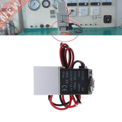 Normally Closed Solenoid Valve 12V DC 1/8 w/Wire For Water