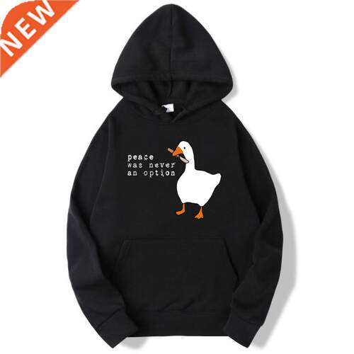 Hoodies Men 2022 Autumn Winter Sudadera Hombre Peace Was Nev