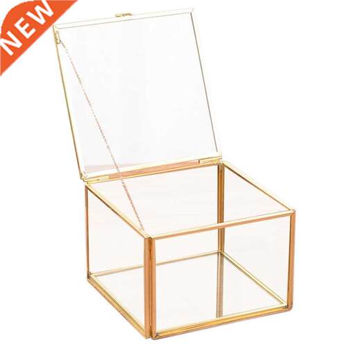 Square Openng Glass Geometry Garden Jewelry Boxs Mrror