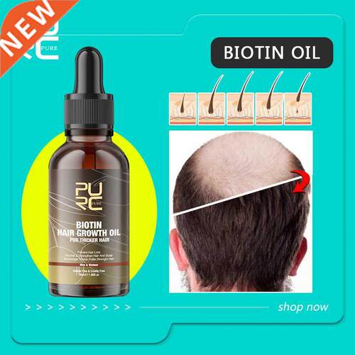 PURC Hair Growth Products Biotin Fast Grow Hair Oil Beard Gr