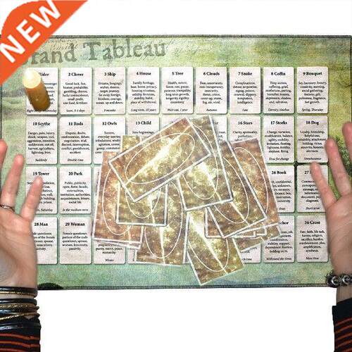 80X59cm Tarot Card Tablecloth Linen Divination Altar Cloth