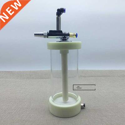 Experimental small powder cup plexiglass fluidization cup