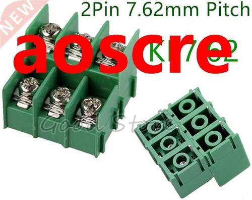 10Pcs KF7.62 6Pin 7.62mm Pitch 300V 20A PCB Pluggable Termin