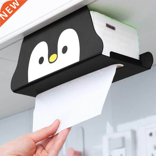 Punch Free Hotel Napkin Dispenser Roll Paper Holder Carbon