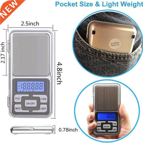 Mini Electronic Scales High Precision 500gx0.1g Pocket Digit