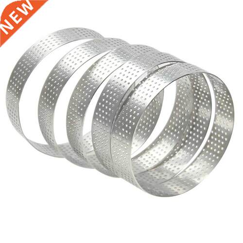 5Pcs ainless eel Cake Making Molds Round Mousse Cake Fru